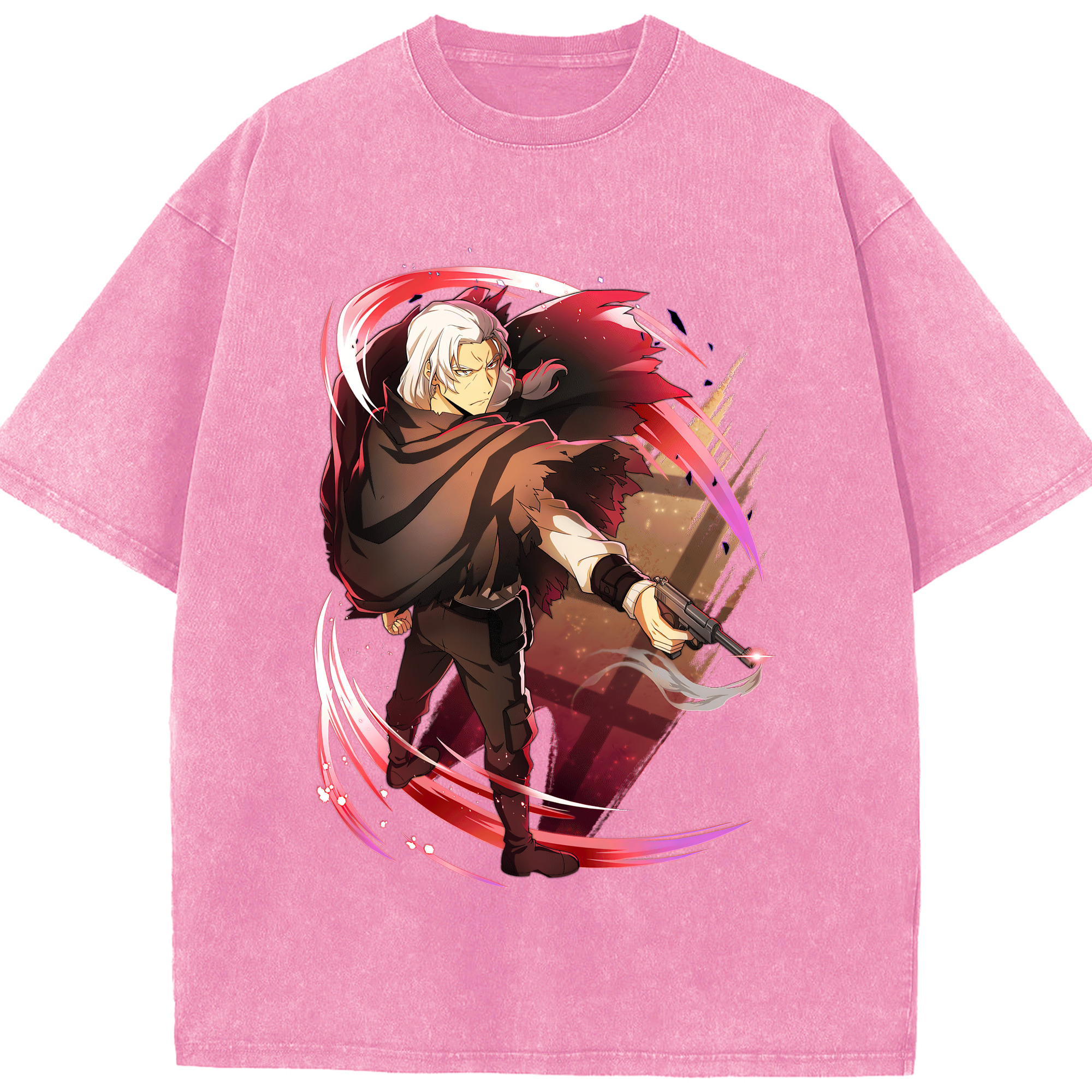 （画像用） 文豪ストレイドッグス Bungo Stray Dogs 綿100% ヴィンテージ風 半袖Tシャツ（フロントプリント）